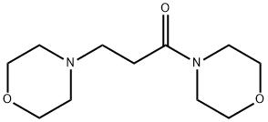 1-Propanone, 1,3-di-4-morpholinyl- Structure