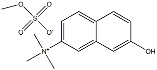 7-hydroxy-N,N,N-trimethylnaphthalen-2-aminium methyl sulfate Structure