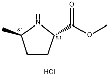 L-Proline, 5-methyl-, methyl ester, hydrochloride,trans- 구조식 이미지