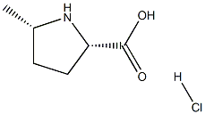 (2S,5S)-5-methylpyrrolidine-2-carboxylic acid hydrochloride Structure