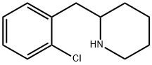 2-[(2-chlorophenyl)methyl]piperidine Structure