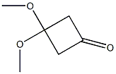 3,3-dimethoxycyclobutan-1-one Structure