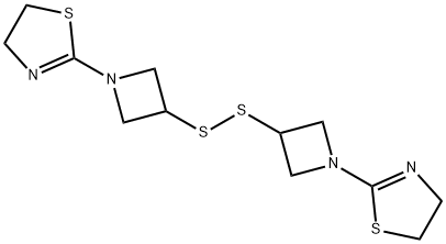2,2'-[Dithiobis(3,1-azetidinediyl)]bis[4,5-dihydrothiazole] Structure