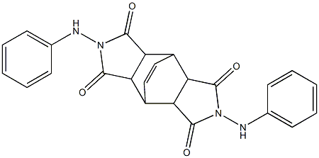 4,10-dianilino-4,10-diazatetracyclo[5.5.2.0~2,6~.0~8,12~]tetradec-13-ene-3,5,9,11-tetrone Structure