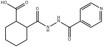 2-[(2-isonicotinoylhydrazino)carbonyl]cyclohexanecarboxylic acid Structure