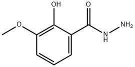 Benzoic acid, 2-hydroxy-3-methoxy-, hydrazide 구조식 이미지