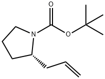 tert-butyl (2S)-2-allylpyrrolidine-1-carboxylate Structure