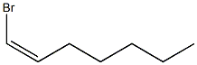 cis-1-bromo-1-heptene Structure