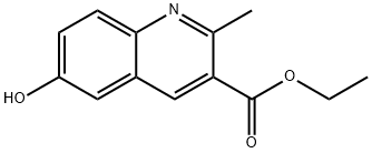 3-Quinolinecarboxylic acid, 6-hydroxy-2-methyl-, ethyl ester Structure