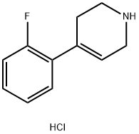 4-(2-fluorophenyl)-1,2,3,6-tetrahydropyridine hydrochloride Structure