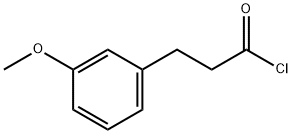 Benzenepropanoyl chloride, 3-methoxy- 구조식 이미지