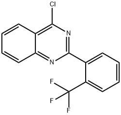 Quinazoline, 4-chloro-2-[2-(trifluoromethyl)phenyl]- 구조식 이미지