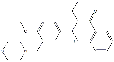 2-[4-(methyloxy)-3-(morpholin-4-ylmethyl)phenyl]-3-propyl-2,3-dihydroquinazolin-4(1H)-one Structure