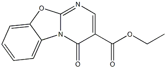 ethyl 4-oxo-4H-pyrimido[2,1-b][1,3]benzoxazole-3-carboxylate 구조식 이미지