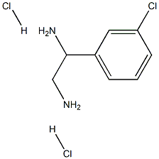 1-(3-CHLOROPHENYL)ETHANE-1,2-DIAMINE DIHYDROCHLORIDE 구조식 이미지