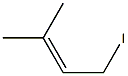 1-iodo-3-methyl-2-butene 구조식 이미지