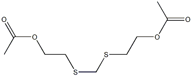 Ethanol, 2,2'-[methylenebis(thio)]bis-, diacetate 구조식 이미지