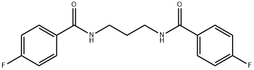 4-fluoro-N-{3-[(4-fluorobenzoyl)amino]propyl}benzamide 구조식 이미지