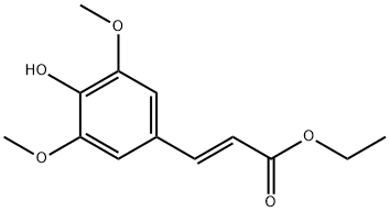 2-Propenoic acid, 3-(4-hydroxy-3,5-dimethoxyphenyl)-, ethyl ester, (2E)- Structure