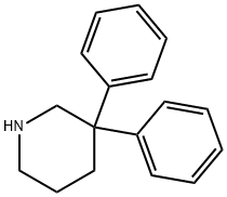 3,3-diphenylpiperidine Structure