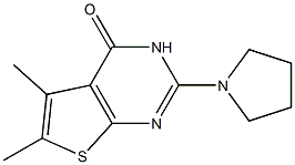 5,6-dimethyl-2-(1-pyrrolidinyl)thieno[2,3-d]pyrimidin-4(3H)-one 구조식 이미지