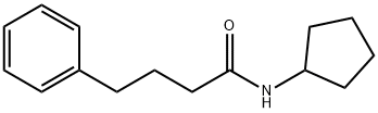N-cyclopentyl-4-phenylbutanamide 구조식 이미지