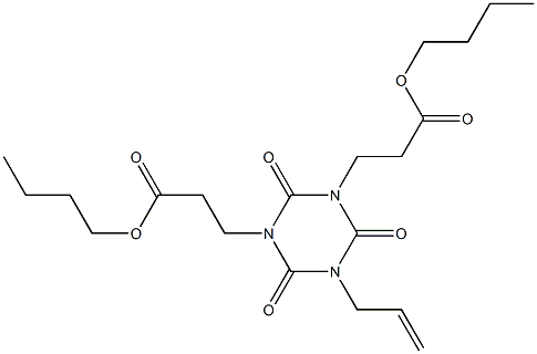 1,3,5-Triazine-1,3(2H,4H)-dipropanoic acid, dihydro-2,4,6-trioxo-5-(2-propen-1-yl)-, 1,3-dibutyl ester 구조식 이미지