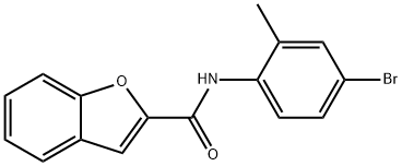 N-(4-bromo-2-methylphenyl)-1-benzofuran-2-carboxamide 구조식 이미지