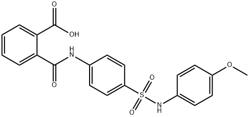 2-({4-[(4-methoxyanilino)sulfonyl]anilino}carbonyl)benzoic acid Structure