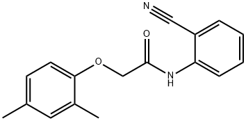 N-(2-cyanophenyl)-2-(2,4-dimethylphenoxy)acetamide 구조식 이미지
