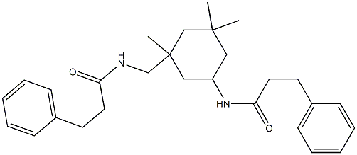 3-phenyl-N-({1,3,3-trimethyl-5-[(3-phenylpropanoyl)amino]cyclohexyl}methyl)propanamide 구조식 이미지