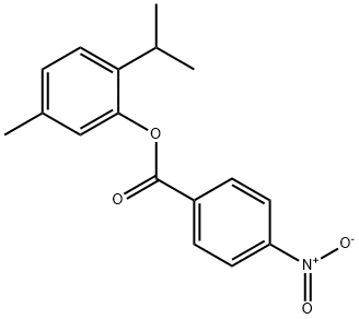 2-isopropyl-5-methylphenyl 4-nitrobenzoate 구조식 이미지