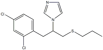 3-(2,4-dichlorophenyl)-2-(1H-imidazol-1-yl)propyl propyl sulfide Structure