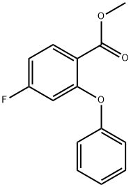 Benzoic acid, 4-fluoro-2-phenoxy-, methyl ester 구조식 이미지