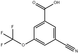 Benzoic acid, 3-cyano-5-(trifluoromethoxy)- 구조식 이미지