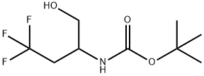 tert-butyl N-[3,3,3-trifluoro-1-(hydroxymethyl)propyl]carbamate Structure