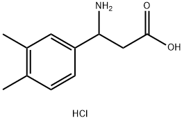 3-AMINO-3-(3,4-DIMETHYLPHENYL)PROPANOIC ACID HYDROCHLORIDE Structure