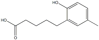 Benzenepentanoic acid, 2-hydroxy-5-Methyl 구조식 이미지