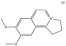 1H-PYRROLO[2,1-A]ISOQUINOLINIUM, 2,3-DIHYDRO-8,9-DIMETHOXY-, CHLORIDE Structure