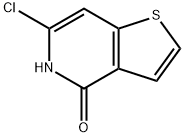 Thieno[3,2-c]pyridin-4(5H)-one, 6-chloro- 구조식 이미지