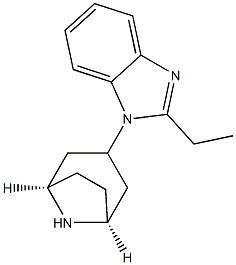 1-[(1R,5S)-8-Azabicyclo[3.2.1]oct-3-yl]-2-ethyl-1H-benzimidazole Structure