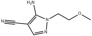 5-amino-1-(2-methoxyethyl)-1H-pyrazole-4-carbonitrile Structure