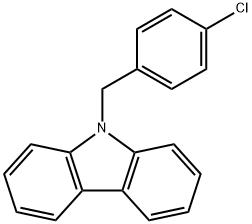 9H-Carbazole, 9-[(4-chlorophenyl)methyl]- Structure