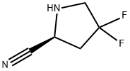 2-Pyrrolidinecarbonitrile, 4,4-difluoro-, (2S)- Structure