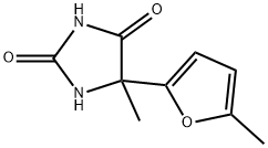 5-methyl-5-(5-methylfuran-2-yl)imidazolidine-2,4-dione Structure
