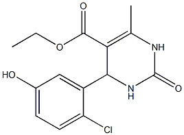 ethyl 4-(2-chloro-5-hydroxyphenyl)-6-methyl-2-oxo-1,2,3,4-tetrahydro-5-pyrimidinecarboxylate Structure