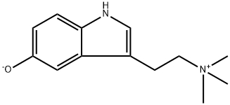 N,N,N-Trimethylserotonin 구조식 이미지