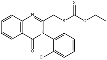 S-{[3-(2-chlorophenyl)-4-oxo-3,4-dihydro-2-quinazolinyl]methyl} O-ethyl dithiocarbonate Structure