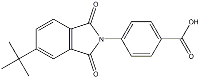 4-(5-tert-butyl-1,3-dioxo-1,3-dihydro-2H-isoindol-2-yl)benzoic acid Structure