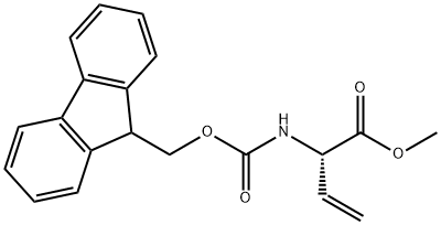 methyl (2S)-2-(9H-fluoren-9-ylmethoxycarbonylamino)but-3-enoate Structure